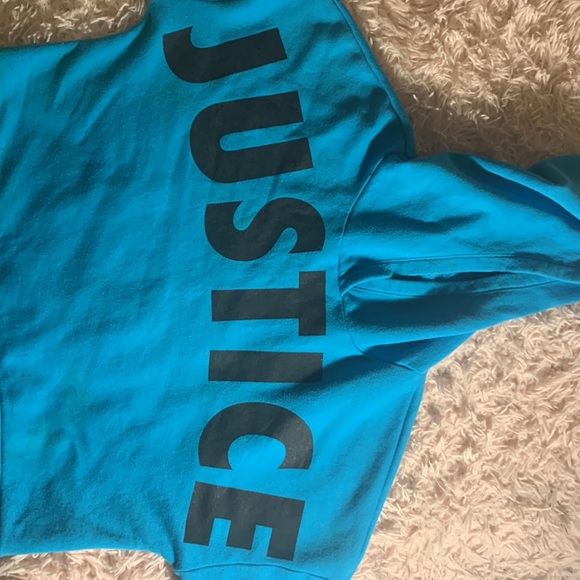 blue justice crop hoodie - Picture 2 of 2